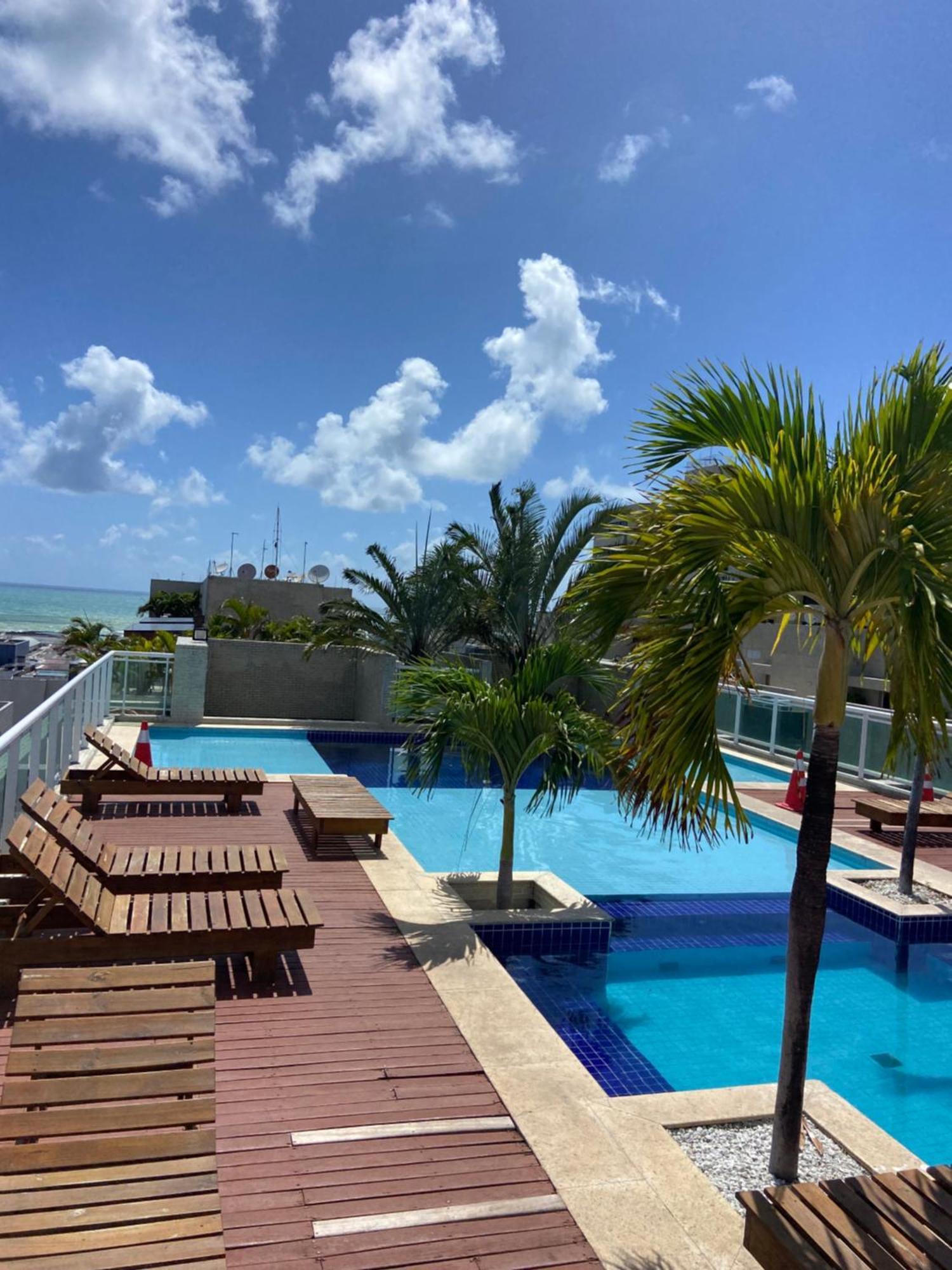 Apts Jtr Com Varanda I Piscina Na Cobertura I 1Min Da Praia Maceió Eksteriør bilde